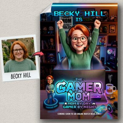gamer mom poster gift