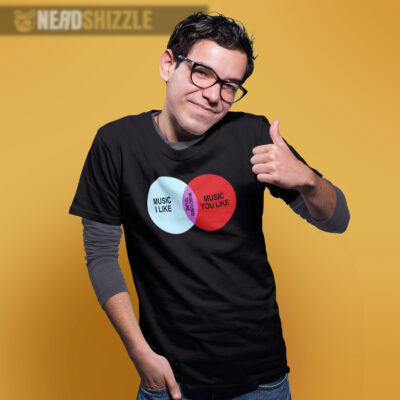 music I like venn diagram shirt