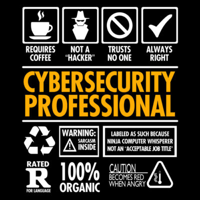 cybersecurity professional t-shirt